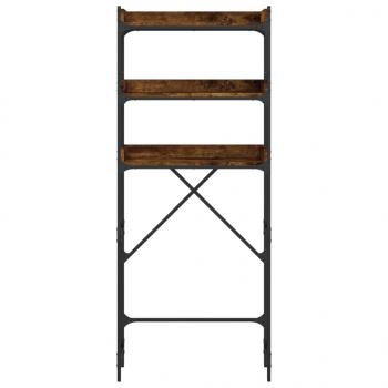 Waschmaschinenregal Räuchereiche 67x25x163 cm Holzwerkstoff