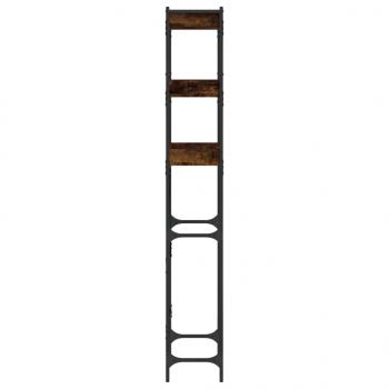 Waschmaschinenregal Räuchereiche 67x25x163 cm Holzwerkstoff