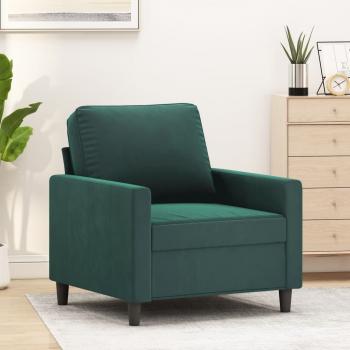 ARDEBO.de - Sessel Dunkelgrün 60 cm Samt