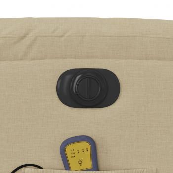 Massagesessel Elektrisch Creme Stoff