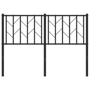 Kopfteil Metall Schwarz 120 cm
