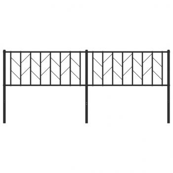 Kopfteil Metall Schwarz 200 cm