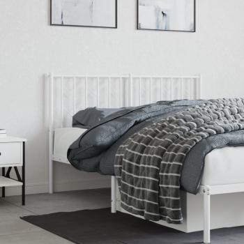 Kopfteil Metall Weiß 135 cm