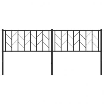 Kopfteil Metall Schwarz 193 cm