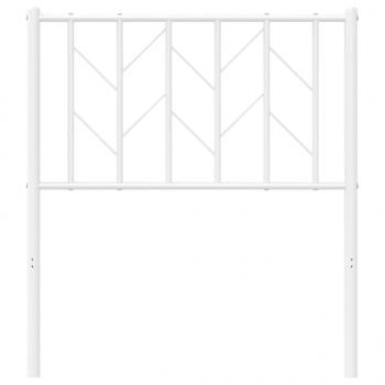 Kopfteil Metall Weiß 75 cm