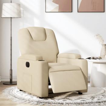 ARDEBO.de - Relaxsessel Elektrisch Creme Stoff