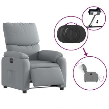 Relaxsessel Elektrisch Hellgrau Stoff