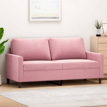 ARDEBO.de - 2-Sitzer-Sofa Rosa 140 cm Samt