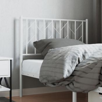 Kopfteil Metall Weiß 90 cm