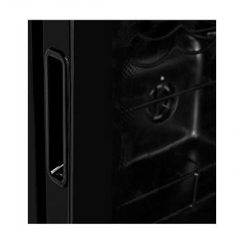 Exquisit WS1-12-GTE-030G Stand Weinkühlschrank, 48 cm breit, 14 Standardweinflaschen, Türanschlag wechselbar, Temperatureinstellung, schwarz (PV)