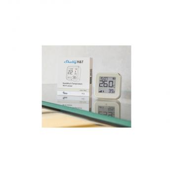 Shelly H&T Gen3 Temperatur- und Feuchtigkeitssensor, WLAN, Bluetooth, USB C, batteriebetrieben, ivory (Shelly_H&T_G3_i)