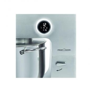 ProfiCook PC-KM 1254 Knetmaschine, 2500 W, 13 Geschwindigkeitsstufen, 12 L Schüssel, Aluminium (501254)