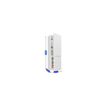 Bomann KG 7353 Stand Kühl-Gefrierkombination, 55 cm breit, 268 L, LED Beleuchtung, weiß (773530)