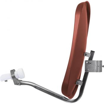 TechniSat DigiDish 45 rot mit Twin LNB (1445/2882)