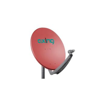 ARDEBO.de Axing SAA 85-03 Offset Aluminium-Satellitenantenne, 85cm, Multifeed-tauglich, Ziegelrot (SAA08503)