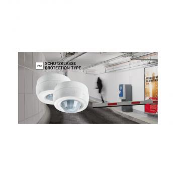 ARDEBO.de Esylux MD 360/24 BASIC IP54 Bewegungsmelder mit Nulldurchgangsschaltung, 360°, 24m Reichweite, IP54, weiß (EB10431333)