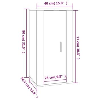 TV-Wandschrank Sonoma-Eiche 40x34,5x80 cm