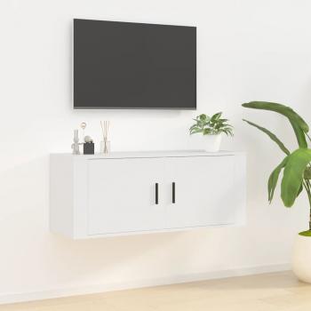 ARDEBO.de - TV-Wandschrank Weiß 100x34,5x40 cm
