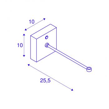 SLV FITU CRANE BASE Wandhalterung, schwarz (1004682)