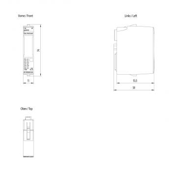 Siemens 6ES7136-6BA01-0CA0 SIMATIC DP, Elektronikmodul für ET 200SP, F-DI 8x 24VDC HF, 15mm Baubr., bis PL E (ISO 13849-1)/ SIL3 (IEC 61508)