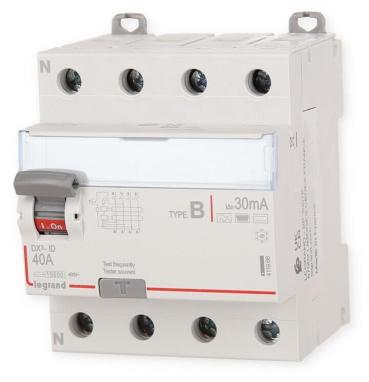ARDEBO.de Legrand 411966 DX3 Fehlerstromschutzschalter 40A, 4-polig, 30mA, Typ B