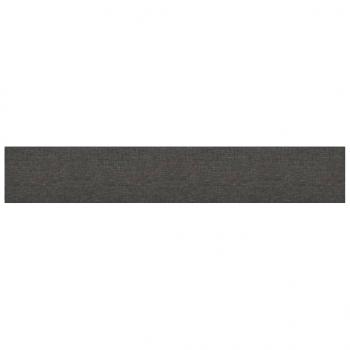Wandpaneele 12 Stk. Dunkelgrau 90x15 cm Stoff 1,62 m²