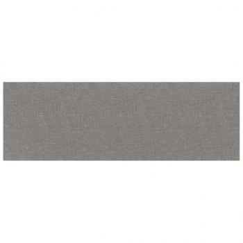 Wandpaneele 12 Stk. Hellgrau 90x30 cm Stoff 3,24 m²