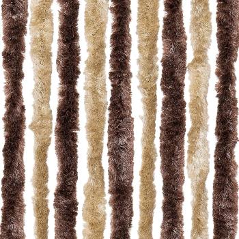 Insektenschutz-Vorhang Beige und Hellbraun 56x185 cm Chenille