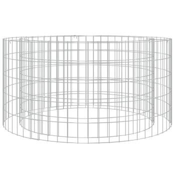 Gabionen-Feuerstelle Ø 100 cm Verzinktes Eisen
