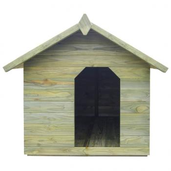 Hundehütte mit öffnendem Dach Imprägniertes Kiefernholz