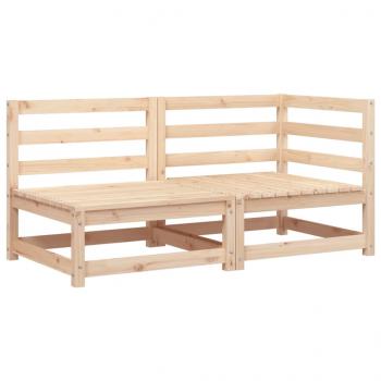 Gartensofa 2-Sitzer Massivholz Kiefer