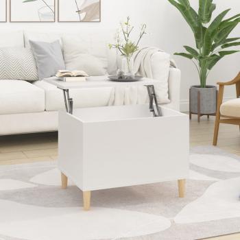 ARDEBO.de - Couchtisch Weiß 60x44,5x45 cm Holzwerkstoff