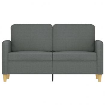 2-Sitzer-Sofa Dunkelgrau 120 cm Stoff