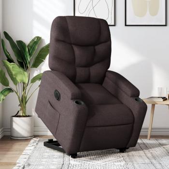 ARDEBO.de - Relaxsessel mit Aufstehhilfe Elektrisch Dunkelbraun Stoff