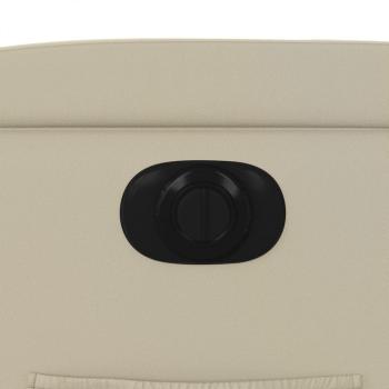 Relaxsessel mit Aufstehhilfe Elektrisch Creme Kunstleder