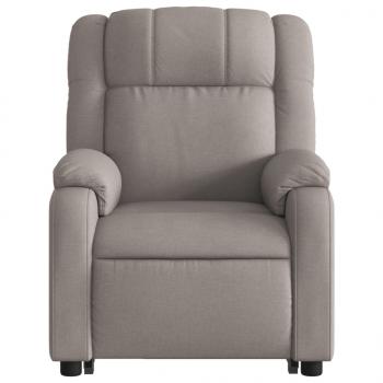Relaxsessel mit Aufstehhilfe Taupe Stoff