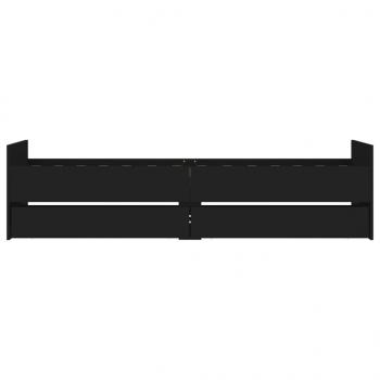 Bettgestell mit Schubladen Schwarz 100x200 cm