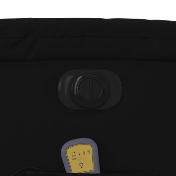 Massagesessel mit Aufstehhilfe Elektrisch Schwarz Kunstleder