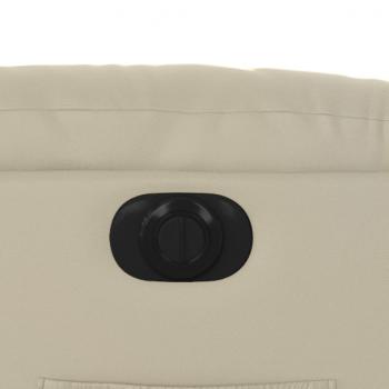 Relaxsessel Elektrisch Creme Kunstleder