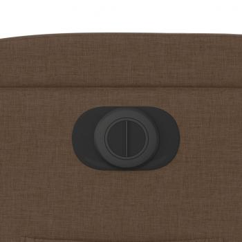 Relaxsessel mit Aufstehhilfe Elektrisch Braun Stoff