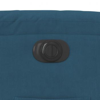 Relaxsessel mit Aufstehhilfe Elektrisch Blau Samt