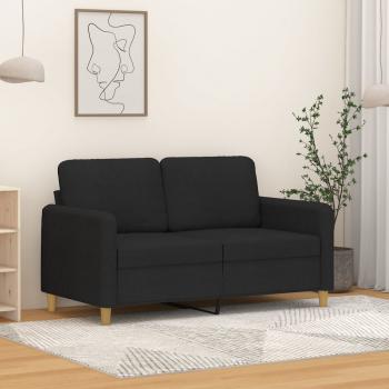 ARDEBO.de - 2-Sitzer-Sofa Schwarz 120 cm Stoff