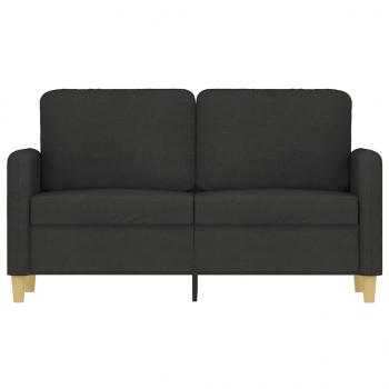 2-Sitzer-Sofa Schwarz 120 cm Stoff
