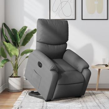 ARDEBO.de - Relaxsessel mit Aufstehhilfe Elektrisch Dunkelgrau Stoff