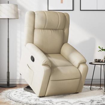 ARDEBO.de - Relaxsessel mit Aufstehhilfe Creme Stoff