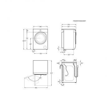AEG L6FBC41478 7kg Frontlader Waschmaschine, 60 cm breit, 1400 U/Min, Aqua-Stop, Nachlegefunktion, Kindersicherung, weiß