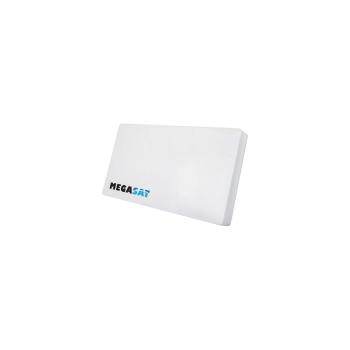 ARDEBO.de Megasat Flachantenne D4 Profi-Line, SAT, inkl. Quad LNB, weiß (200212)