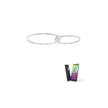 ARDEBO.de Paul Neuhaus Q-KATE, LED-Deckenleuchte, CCT, modern, dimmbar, Smart Home, 46W, 5520lm, aluminium (6590-95)