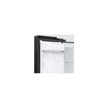 Samsung RS6GA884CB1/EG Stand Side-by-Side Kombination, 91 cm breit, 635L, No Frost+, Eisbereiter, Wasserspender, Festwasseranschluss, WiFi, Premium Black Steel