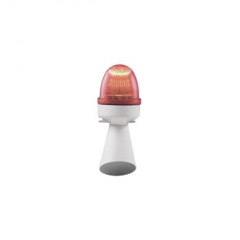 ARDEBO.de Grothe HUPE WL 6301 240VAC Kombi Hupe mit Meldeleuchte (0,05A) 92dB(A) IP43 orange 31371 (0191065)